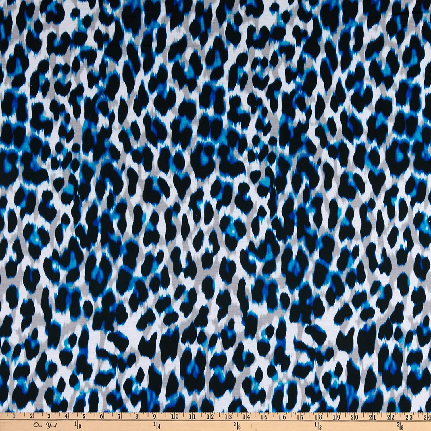 Featured image of post Blue Leopard Print Fabric By The Yard