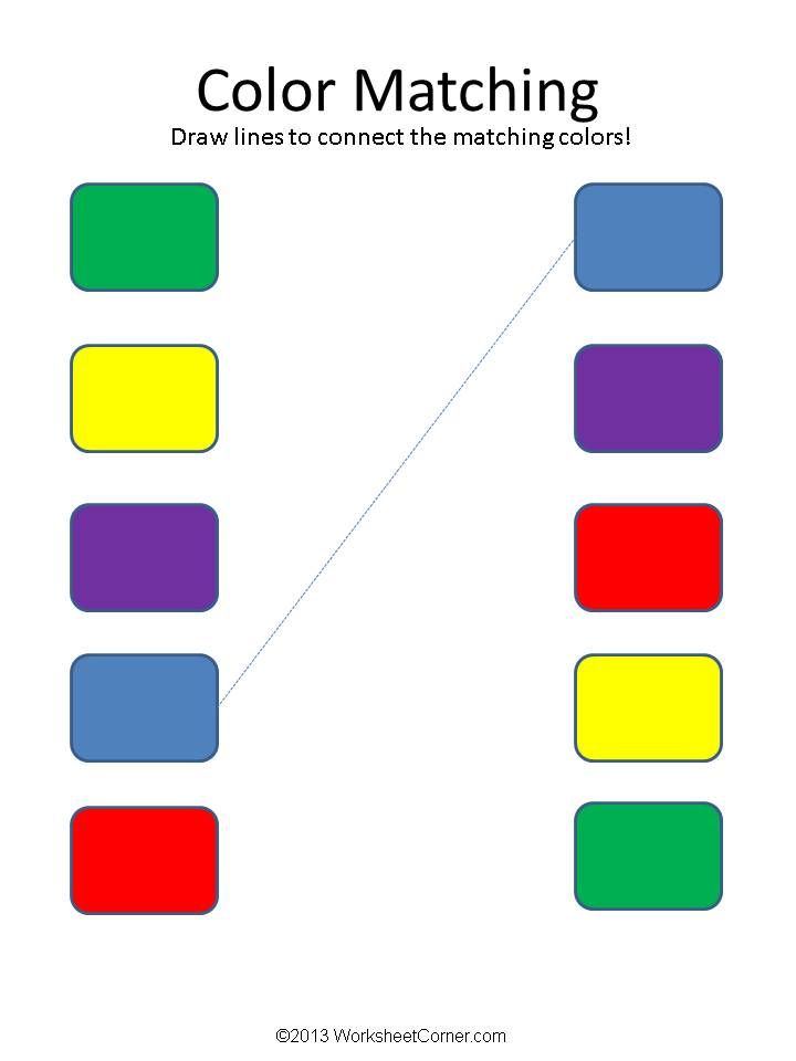 Featured image of post Color Matching Activity Printable