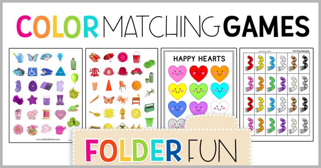 Featured image of post Color Matching Free Printable File Folder Games For Preschool