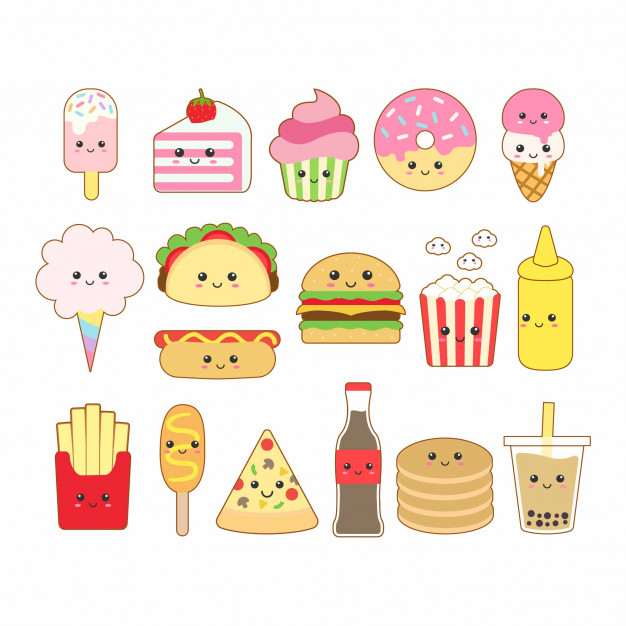 Featured image of post Easy Cute Junk Food Drawings