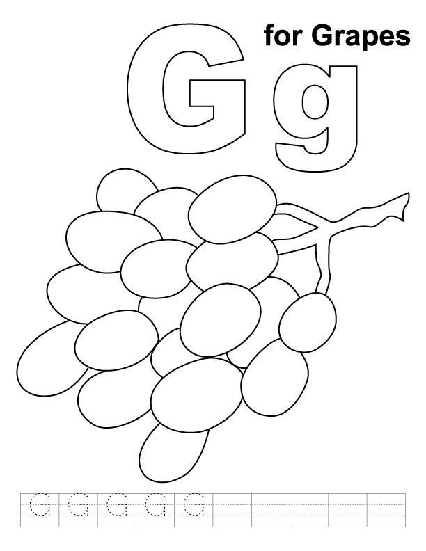 Featured image of post G For Grapes Coloring Page