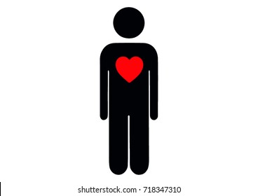 Featured image of post Stick Figure With Heart