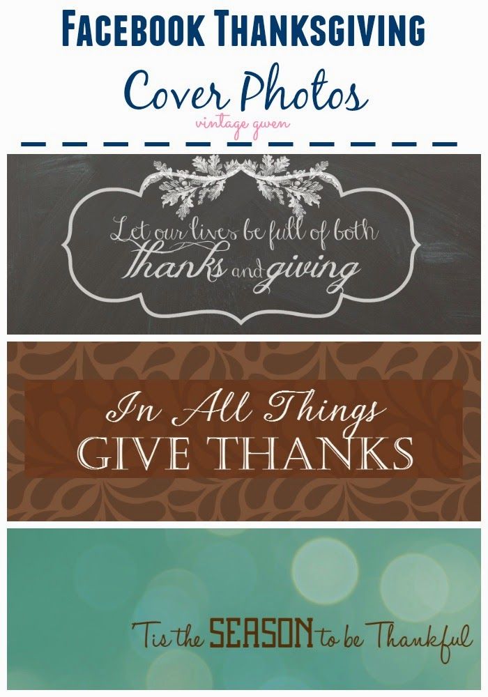 Featured image of post Vintage Thanksgiving Facebook Cover